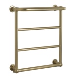 JTP Grosvenor Brushed Brass 720mm x 600mm Traditional Wall Mounted Towel Radiator Cut Out